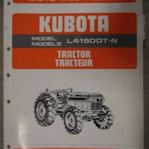 Kubota Model L4150DTN Tractor Illustrated Parts List