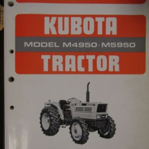 Kubota Model M4950 M5950 Tractor Parts List
