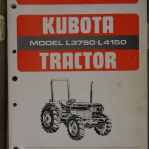 Kubota L3750 L4150 Tractor Parts List