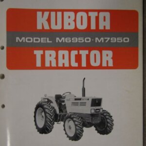 Kubota Model M6950 M7950 Tractor Parts List
