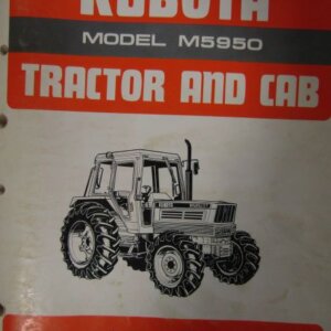 Kubota Model M5950 Tractor and Cab Parts List
