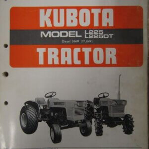 Kubota Model L225 L225DT Diesel Tractor 24HP Parts List