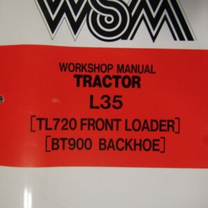 Kubota L35 Tractor Workshop Service Repair Manual TL720 Front Loader and BT900 Backhoe