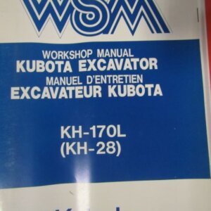 Kubota KH170L Excavator Workshop Service Repair Manual