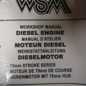 Kubota 70MM Stroke Series Diesel Engine Workshop Service and Repair Manual