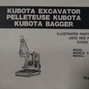 Kubota Model KX121-2 Excavator Parts List