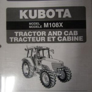 Kubota Model M108X Tractor and Cab Parts List