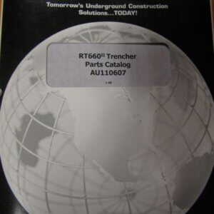 ASTEC RT660 Trencher Parts Catalog AU110607
