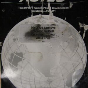 ASTEC DD2024 Earth Pro Directional Drill Operators Manual AU111713