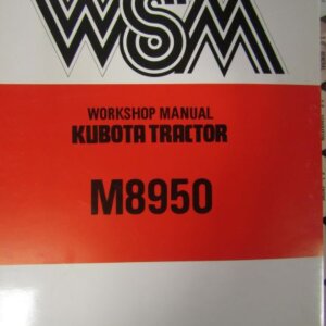 Kubota M8950 Tractor Workshop Service Repair Manual