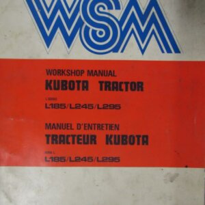 Kubota L185 L245 L295 Tractor Workshop Service Repair Manual