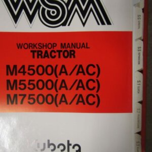 Kubota M4500 M5500 M7500 Tractor Workshop Service Repair Manual