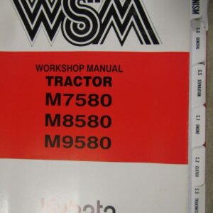 Kubota M7580 M8580 M9580 Tractor Workshop Service Repair Manual