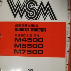 Kubota M4500 M5500 M7500 Tractor Workshop Service Repair Manual