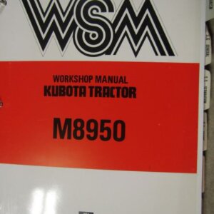 Kubota M8950 Tractor Workshop Service Repair Manual