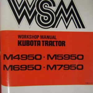 Kubota M4950 M5950 M6950 M7950 Tractor Workshop Service Repair Manual