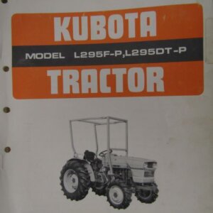Kubota L295F-P L295DT-P Tractor Parts List