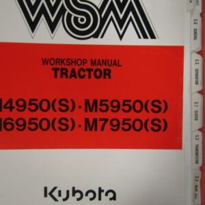 Kubota M4950 M5950 M6950 M7950 Tractor Workshop Service Repair Manual