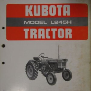 Kubota Model L245H Tractor Parts List