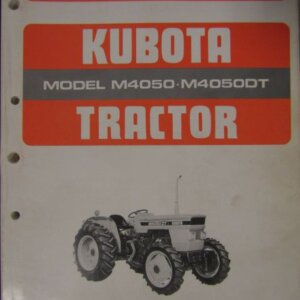 Kubota Model M4050 M4050DT Tractor Parts List