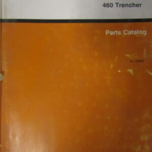 Case 460 Trencher Parts Catalog 8-9620