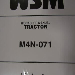 Kubota Model M4N071 Tractor Workshop Service Repair Manual