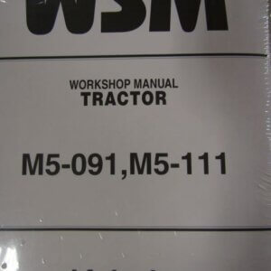Kubota Model M5091 M5111 Tractor Workshop Service Repair Manual