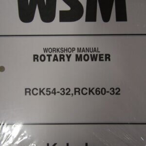 Kubota Model RCK5432 RCK6032 Rotary Mower Workshop Service Repair Manual