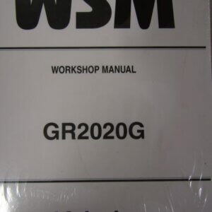 Kubota Model GR2020G Lawn and Garden Tractor Workshop Service Repair Manual