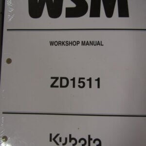 Kubota Model ZD1511 Mower Workshop Service Repair Manual