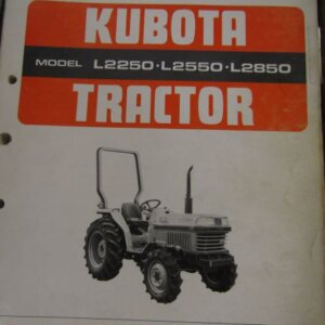 Kubota Model L2250 L2550 L2850 Tractor Parts List