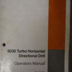 Case 6030 Turbo Horizontal Directional Drill Operators Manual 66171