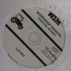 Kubota LA1944 Tractor Mower Workshop Service Repair Manual Disc