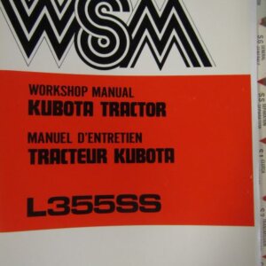 Kubota L355SS Tractor Workshop Service Repair Manual