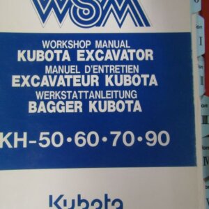 Kubota KH 50 60 70 90 Excavator Workshop Service Repair Manual