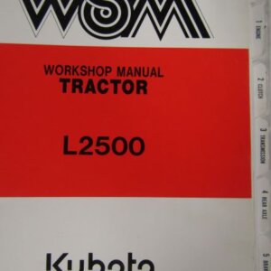 Kubota L2500 Tractor Workshop Service Repair Manual