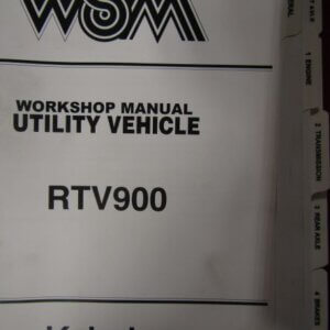 Kubota RTV900 Utility Vehicle Workshop Service Repair Manual