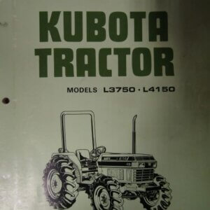 Kubota Models L3750 L4150 Tractor Operators Manual