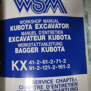 Kubota KX 412 612 712 912 1212 1612 Excavator Workshop Service Repair Manual