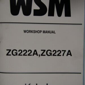 Kubota ZG222A ZG227A Zero Turn Mower Workshop Service Repair Manual