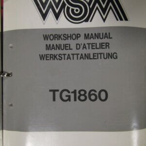 Kubota TG1860 and supplement GF1800E Lawn and Garden Tractor Workshop Service Repair Manual