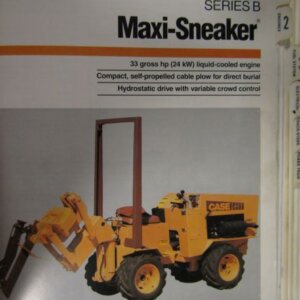 Case Maxi Sneaker Series B Service Manual