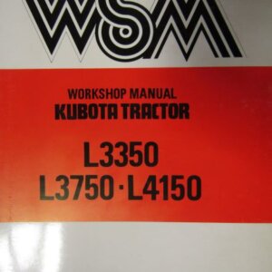 Kubota L3350 L3750 L4150 Tractor Workshop Service Repair Manual