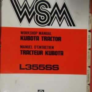 Kubota L355SS Tractor Workshop Service Repair Manual