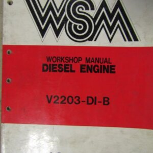 Kubota V2203DIB Diesel Engine Workshop Service Repair Manual