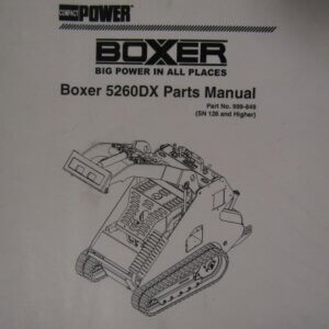 Boxer 5260DX Mini Skid Steer Parts Manual