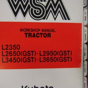 Kubota L2350 L2650 L2950 L3450 L3650 Tractor Workshop Service Repair Manual