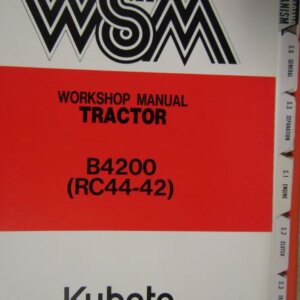 Kubota B4200 (RC4442) Tractor Workshop Service Repair Manual