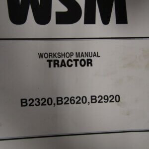 Kubota B2320 B2620 B2920 Tractor Workshop Service Repair Manual