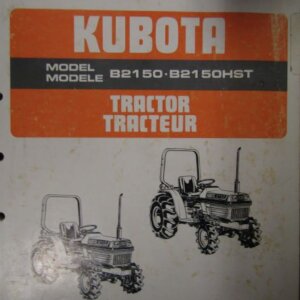 Kubota B2150 B2150HST Tractor Parts List